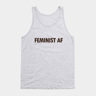 FEMINIST AF - Dark Tank Top